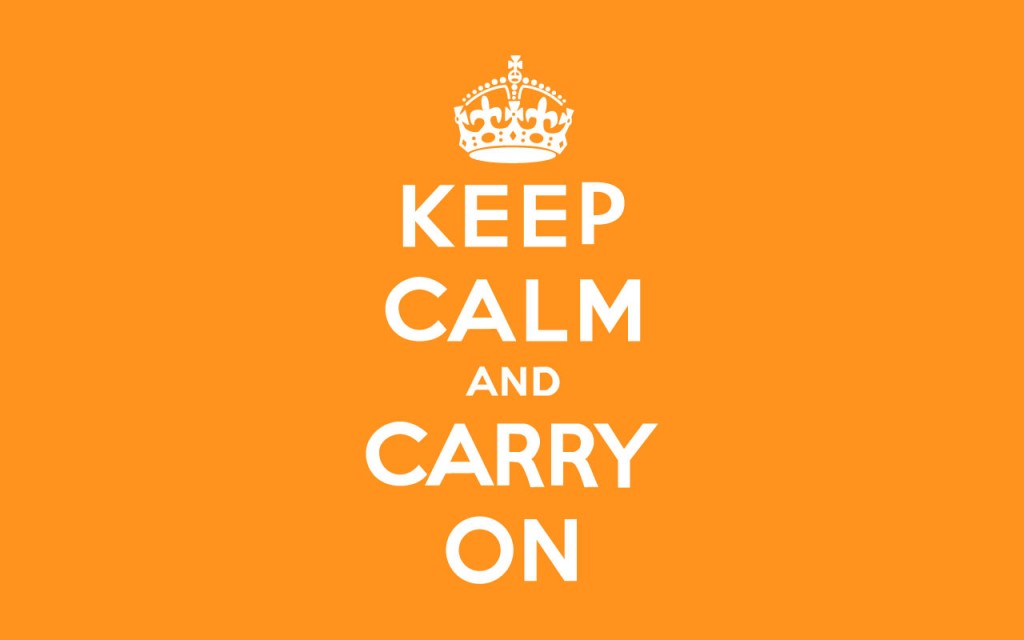 keep calm and carry on crown